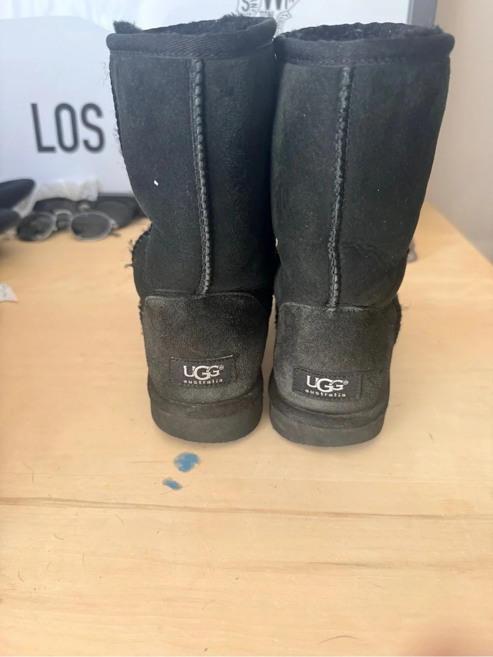 UGG Classics Short Black Boots women’s 7